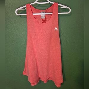 Adidas Racerback Gym Training Tank Top XL Coral Pink Athletic Shirt